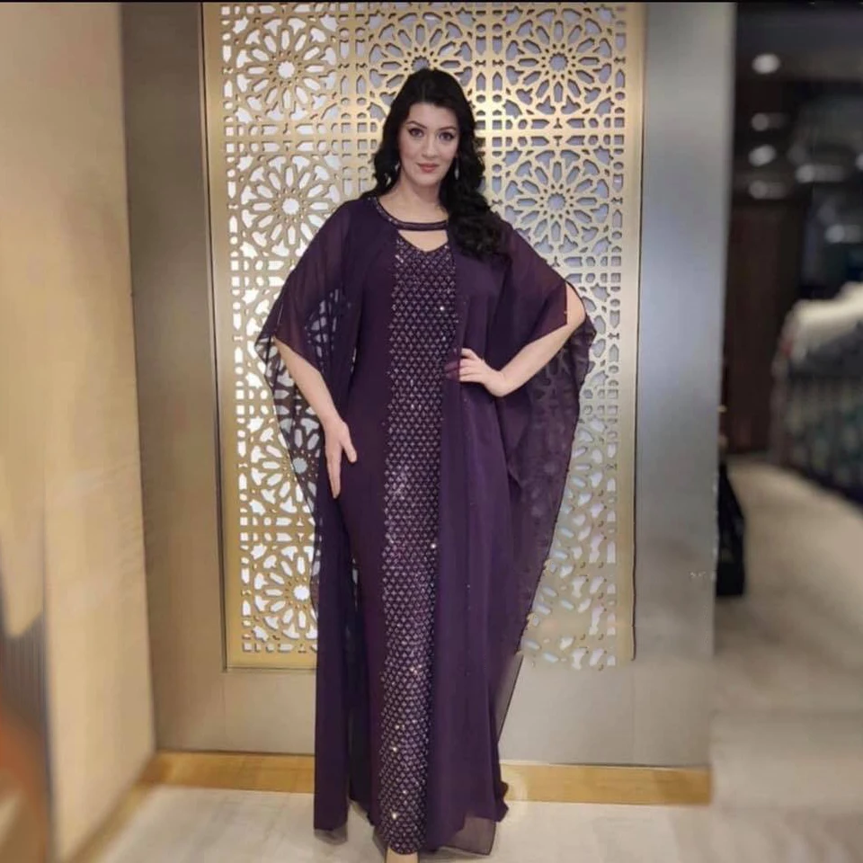 Американская Одежда Платья Abayas для женщин Abaya Дубай пайетки и бриллианты