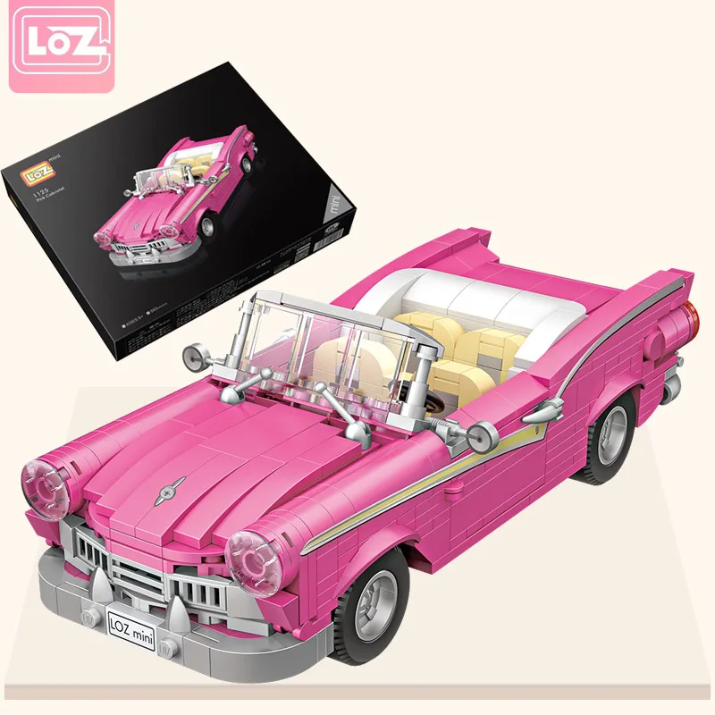 

Конструктор LOZ Mini Builidng из розового родстерстера, игрушки из 560 деталей, пластиковые кирпичи «сделай сам» для девочек, рождественские подарки...