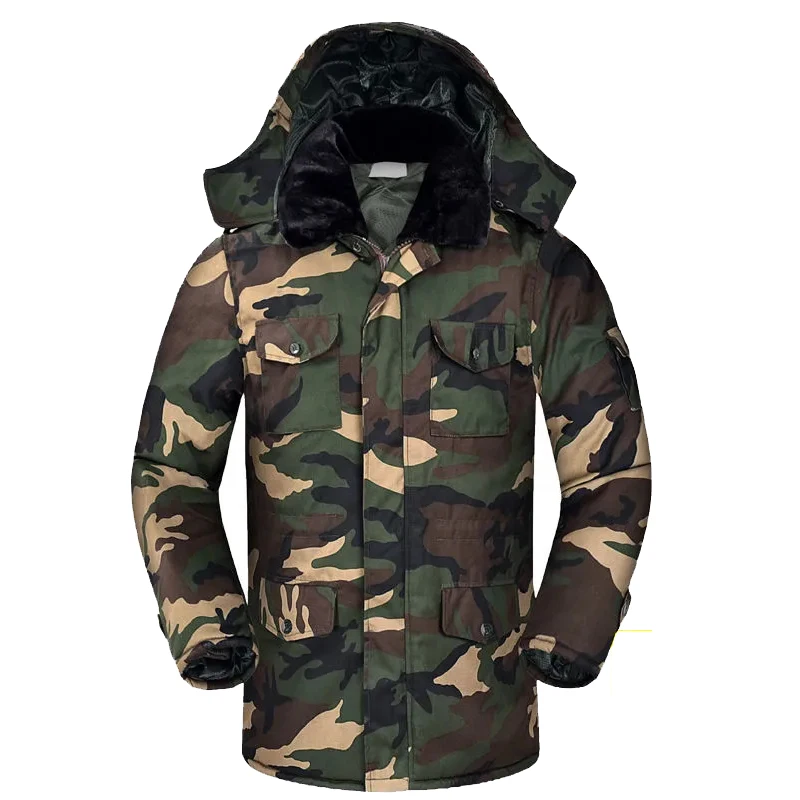 Men's Winter Cotton Coat Double-Layer Thickened Cold Proof And Warm Labor Protection Cotton Jacket Outdoor Work Clothes