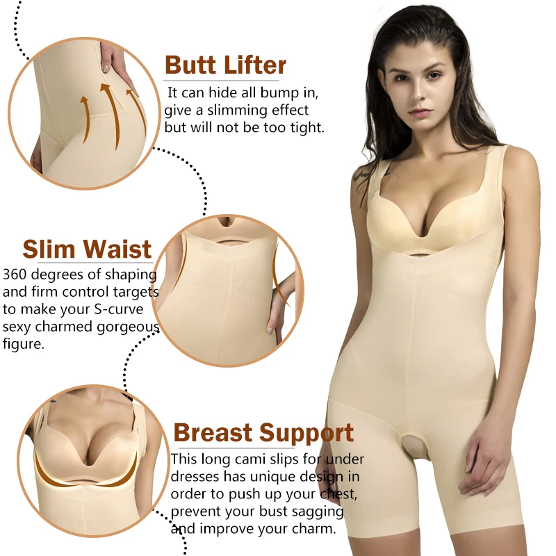 Женское Утягивающее боди Корректирующее белье для сжигания жира облегающее