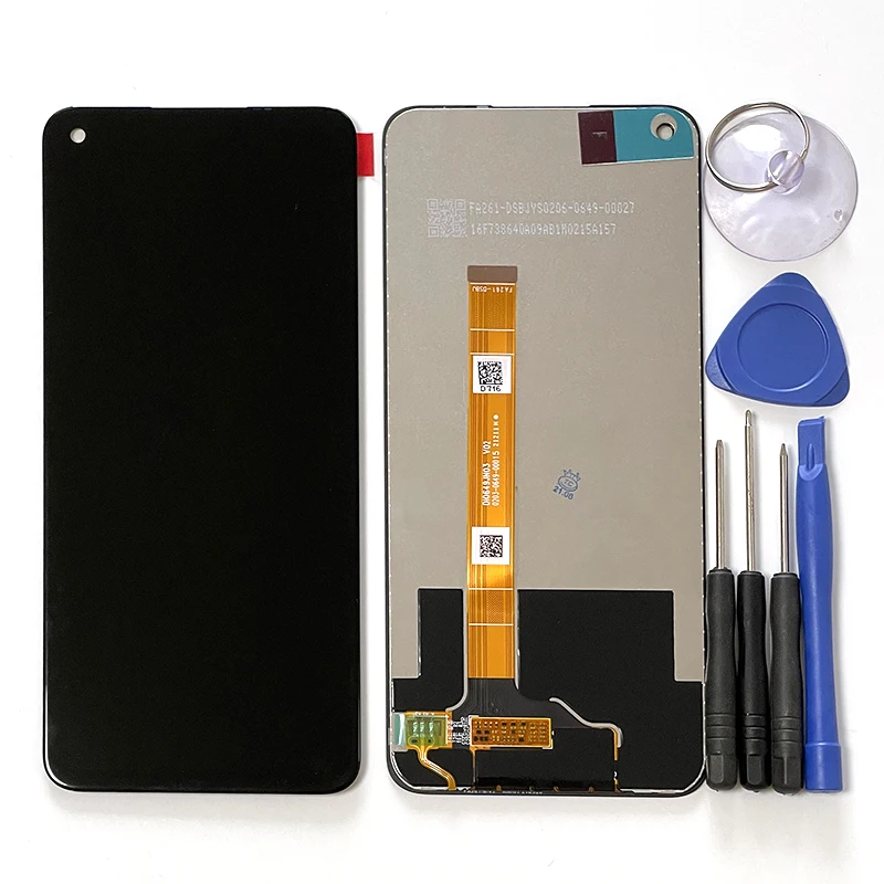 6 5 original for oppo realme v13 5g lcd display screentouch panel digitizer for realme 8 5g rmx3241 lcd frame assembly free global shipping