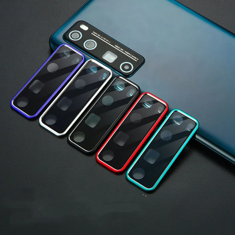Полная защита камеры для huawei Nova7 pro металлическое кольцо чехол и защитное стекло