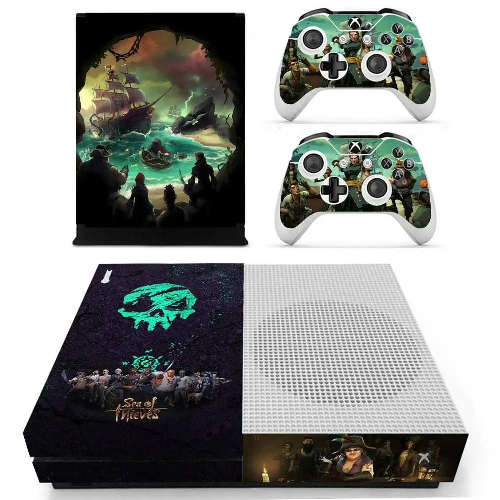 Морские воры наклейки s для Xbox One S виниловые на кожу Pegatinas one тонкая консоль и два
