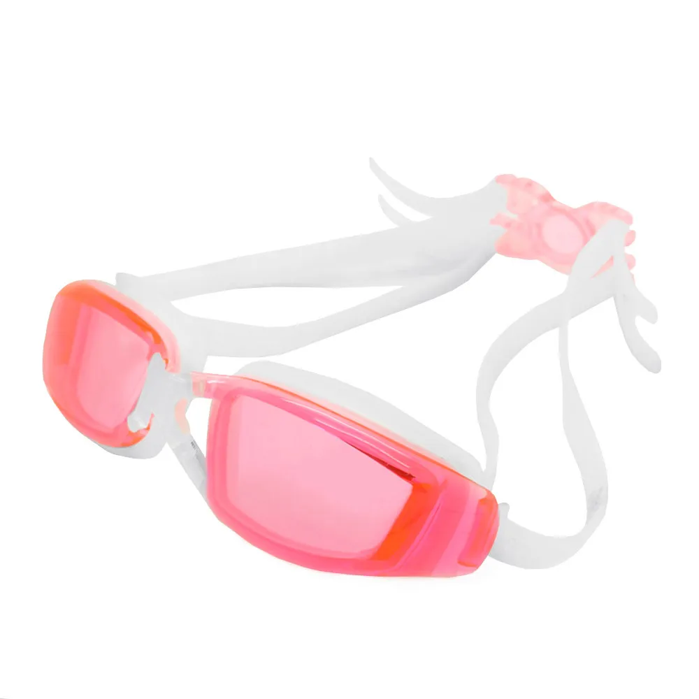style 3 pink YFXcreate HD водонепроницаемые очки для плавания противотуманные очки и анти-УФ Взрослые плавательные очки в большой оправе 200-1004 - Цвет: style 3 pink