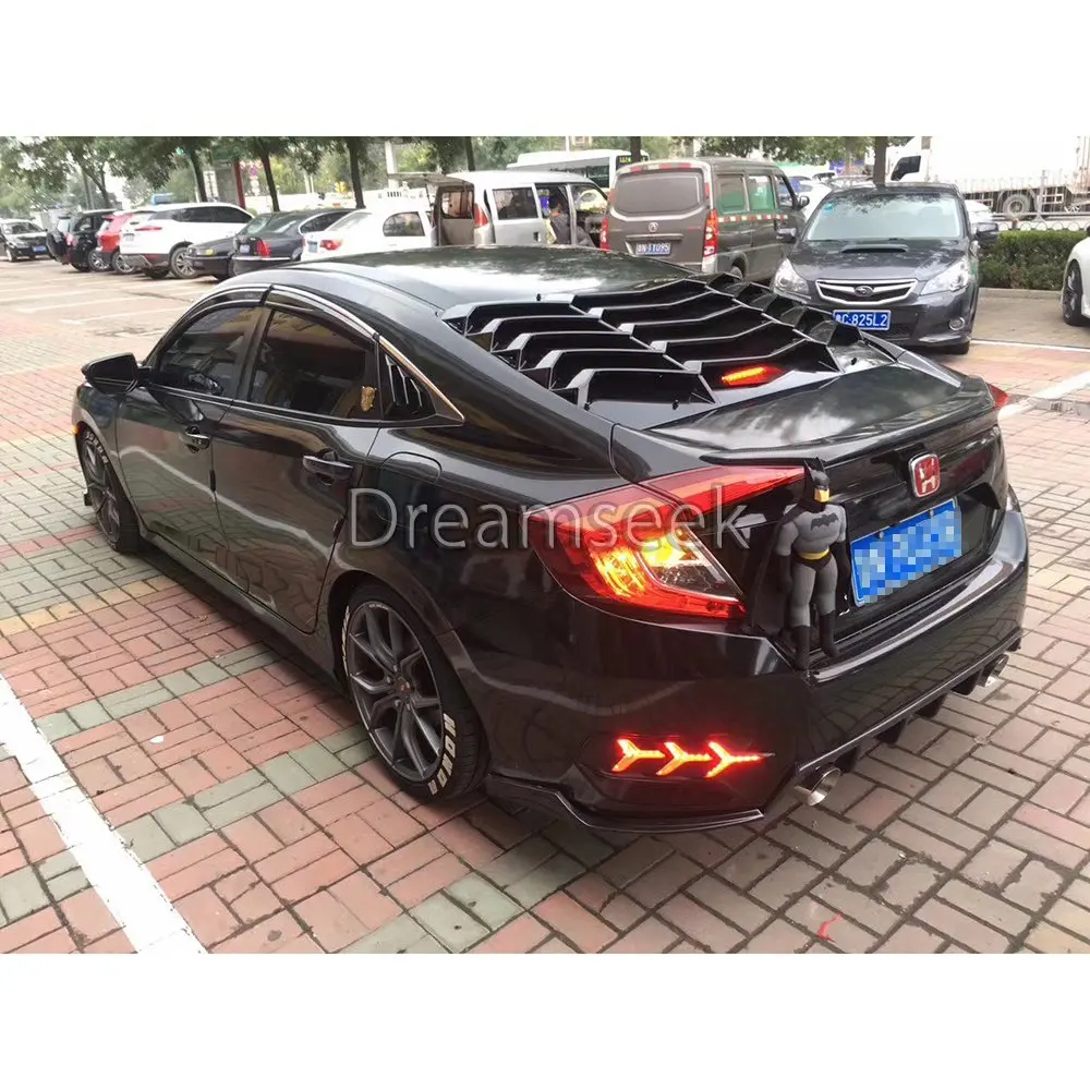 Задний фсветильник на бампер для Honda Civic 2016 2017 Красный Светодиодный отражатель