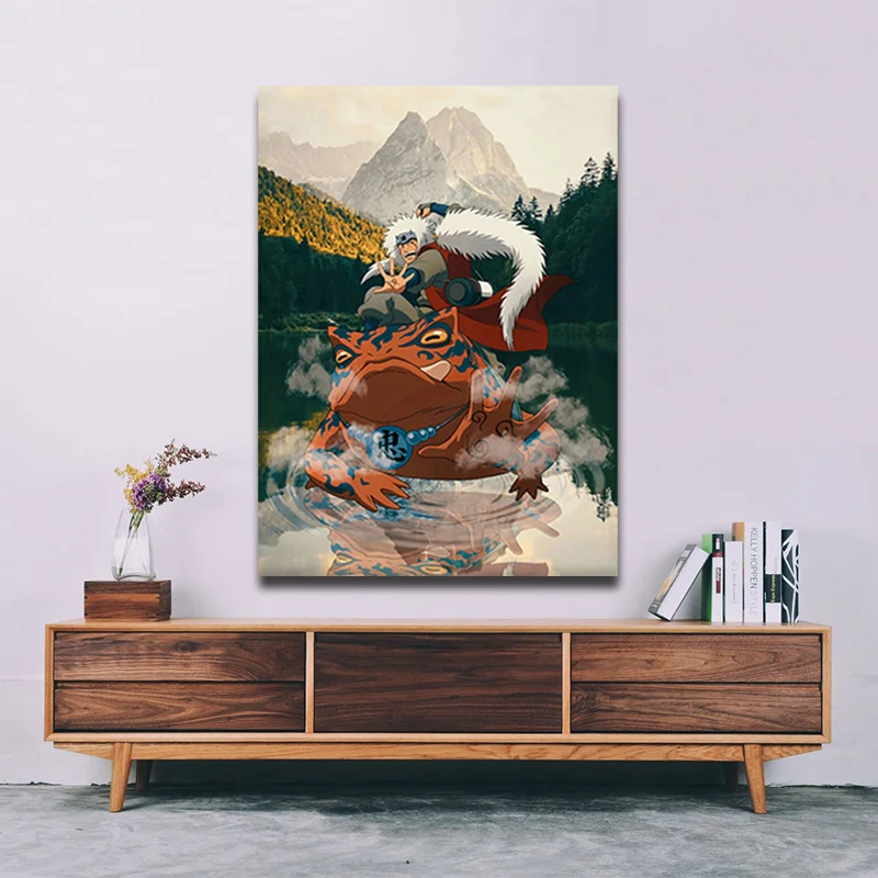 

Jiraiya Gamabunta anime Poster Canvas Painting Wall Art Decor Picture Living Room Bedroom Study Home Decoration Prints