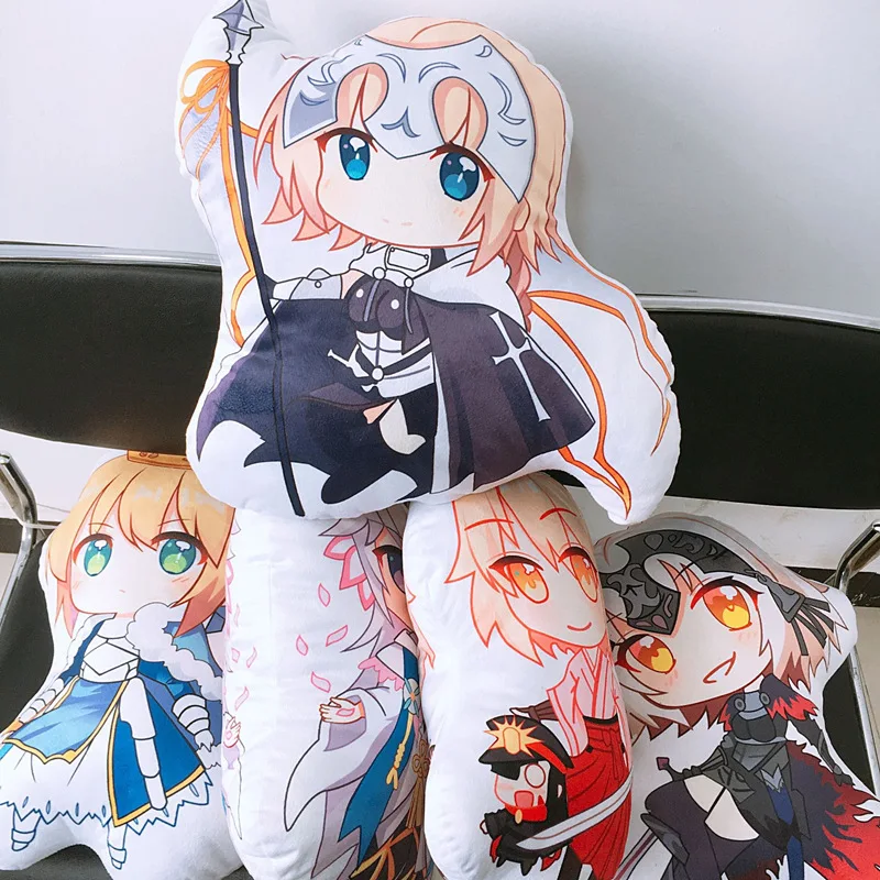 

Подушка из аниме Fate/Grand, плюшевые игрушки с двухсторонним принтом, милая мягкая детская подушка, подарок на день рождения, мультяшная подушк...