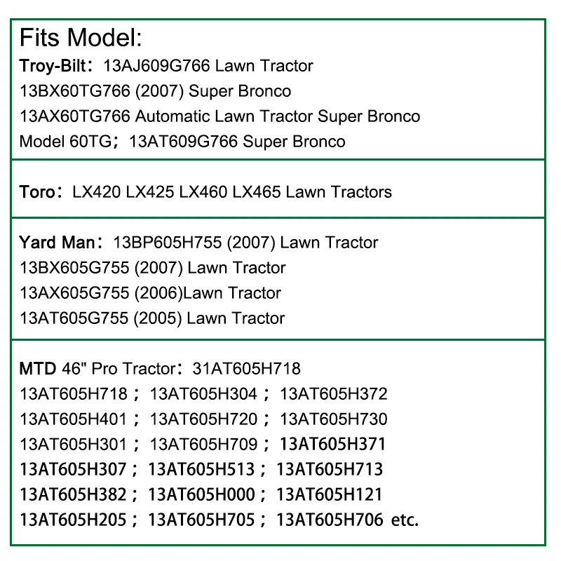 Кабель для косилки 46 дюймов 946-04092 746-04092 Pro трактор серии 600 T/oro 112-0504 MTD Yard Man Troy Bilt