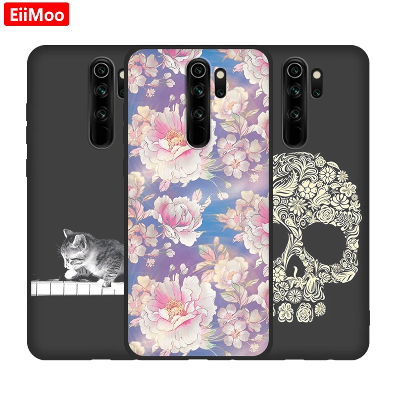 Чехол EiiMoo для телефона Xiaomi Redmi Note 8 Pro мягкий силиконовый чехол с мультяшным