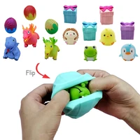 kawaii fidget toys flip gift boxs anti strees toy dinosaur pet decompression penguin pinch silicone relief stress adult kid gift
