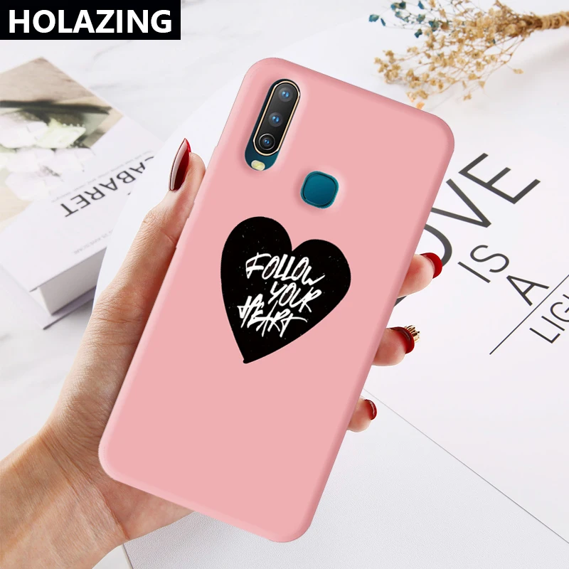 Чехол для VIVO Y15 Y17 Y12 U3X U10 Y19 U3 силиконовый чехол Follow Your Heart красивые Карамельный