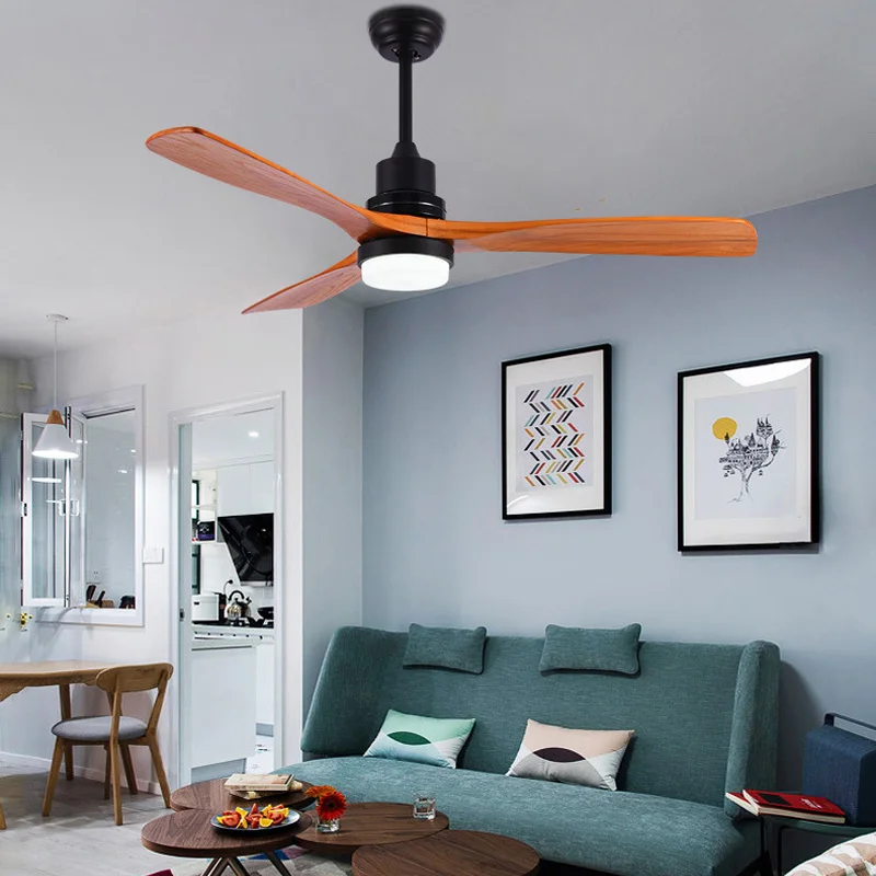 Скандинавский потолочный вентилятор светильник для ресторана гостиной