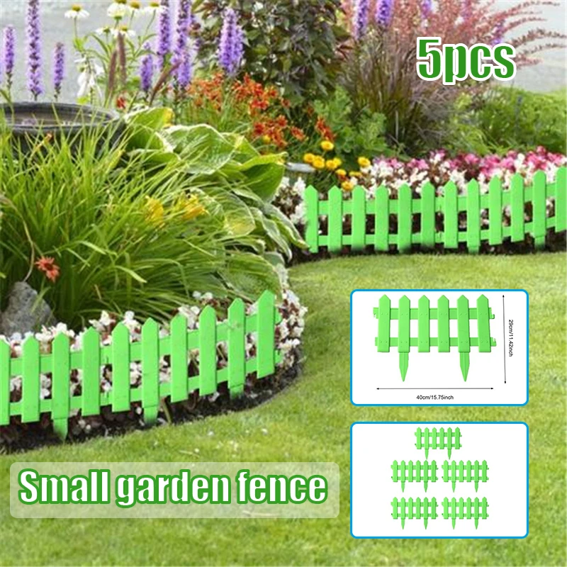 

5PCS Reusable Fence Splicable and Detachable Garden Fence Multifunctional Decorative Courtyard Guardrail SCVD889