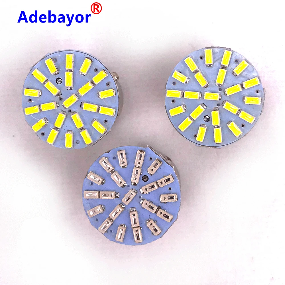 300 шт. 1157 BAY15D P21W 3014 22 SMD Автомобильные светодиодные поворотные парковочные