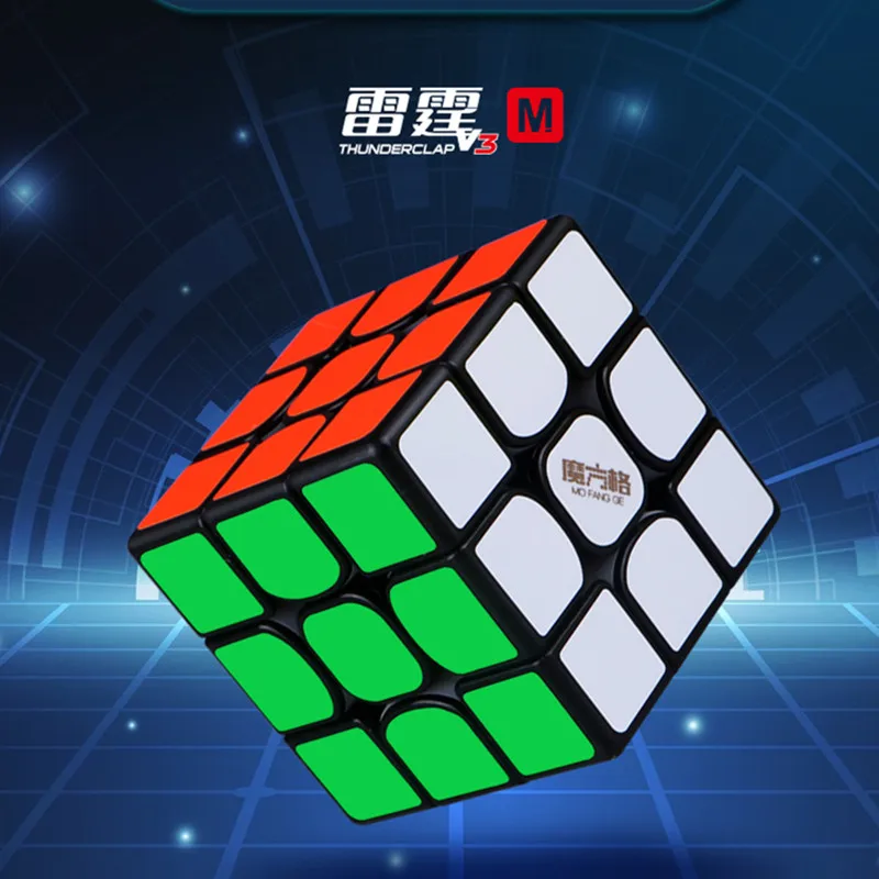 Thunderclap V3 M 3x3x3 Магнитный магический куб QY MoFangGe Magic/Обычная профессиональная