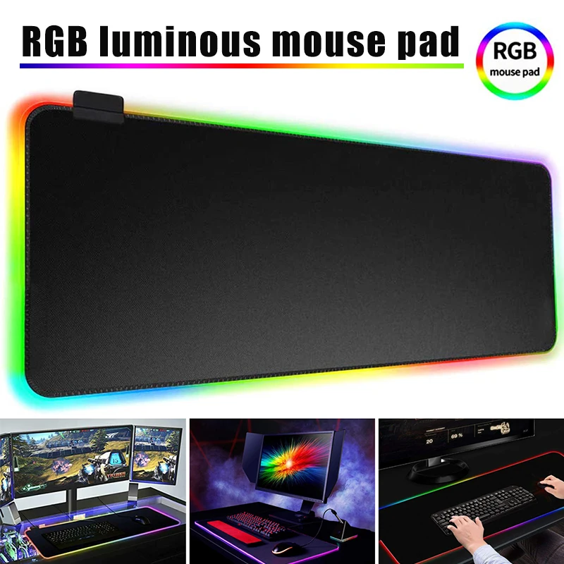 

Gaming Mouse Pad Ultra Smooth Surface Large Mouse Pads Gamer LED Computer Mouse Keyboard Mat With Backlight