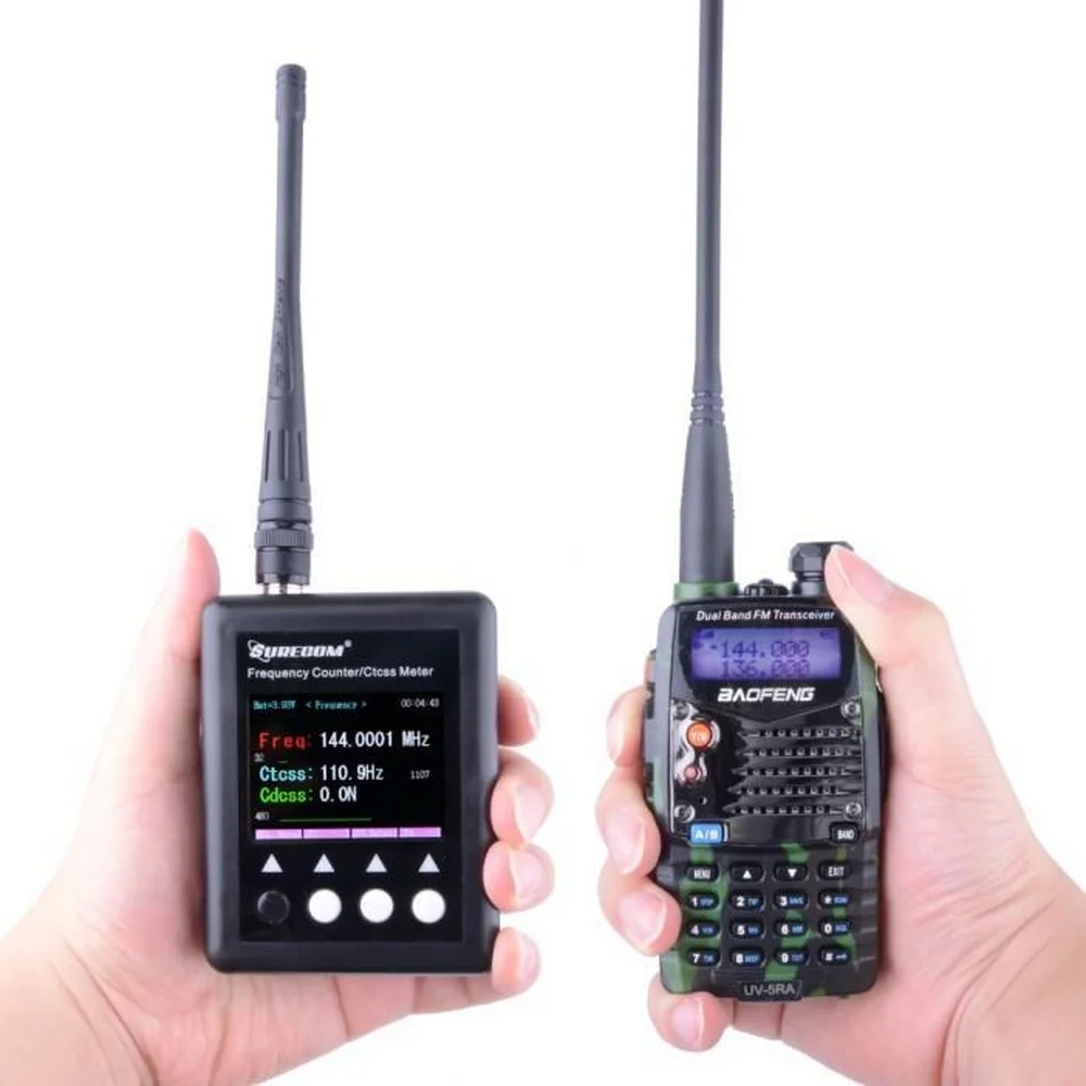 SURECOM SF401 плюс 27 МГц-3 ГГц Портативный счетчик частоты SF-401 SF401Plus с CTCSS/DCS декодер DMR