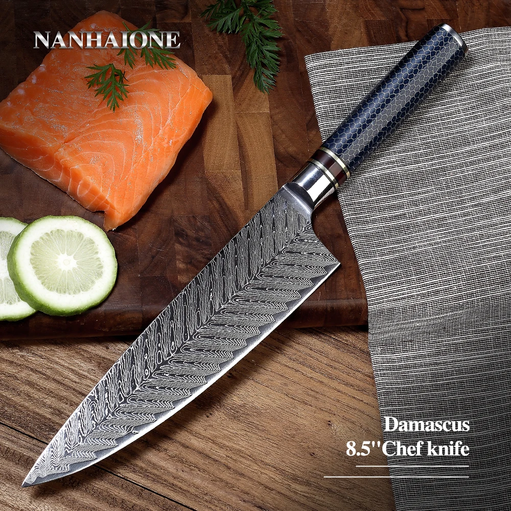 NANHAIONE Chef Gyutou 8 5 дюймов 67 слоев VG 10 кованые высокоуглеродистые японские кухонные