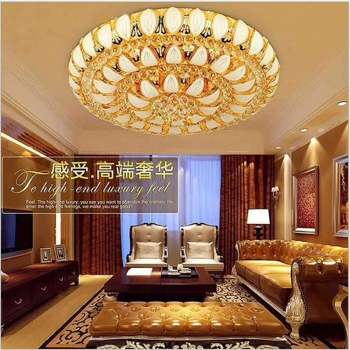 Круглая потолочная лампа для крыльца хрустальная Светодиодная с изображением