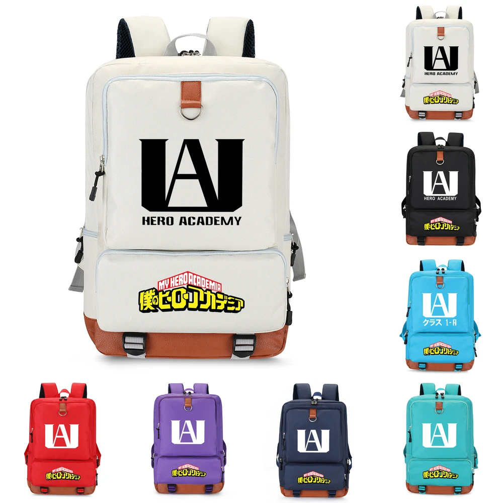 

MHA Backpack Anime My Hero Academia Bookbag for Boys Girls Unisex Bag School Mochila Rucksack