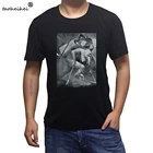 Свободные черные мужские футболки, мужские футболки, футболки с отчетом Bosch, Последний судьи, детали средневекового искусства, искусство искусств sbz1138
