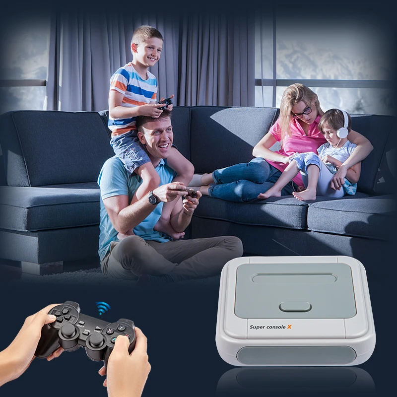 Супер консоль X Ретро видео игровые консоли для PS1/N64/DC/PSP WiFi 50 + эмуляторы 50000 Игры