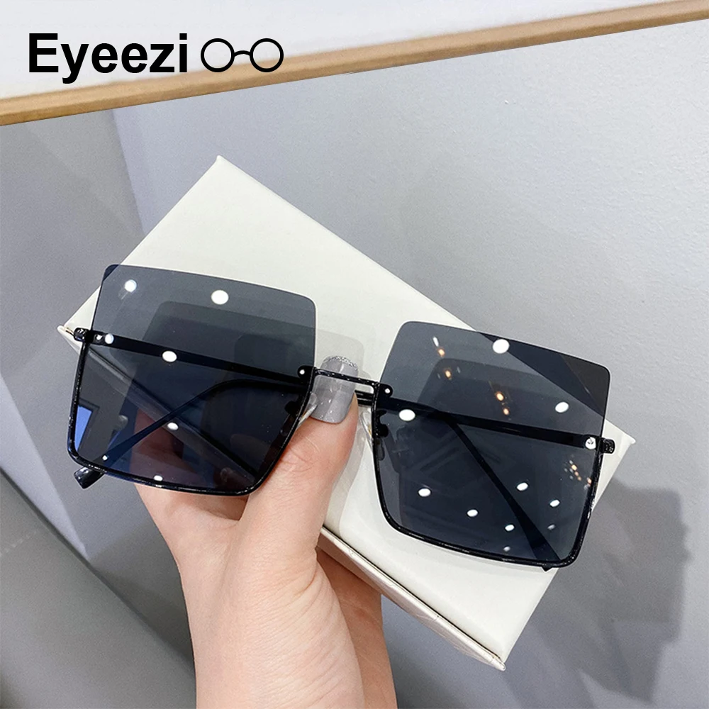 

IENJOY Women Sunglasses Fashion Sun Glasses zonnebril dames Brand Design Frameless Square Glasses for Female Summer Glasses