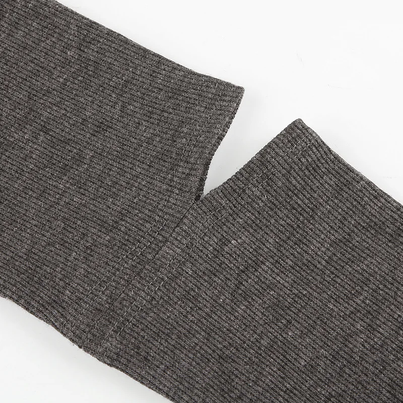 BOOFEENAA вышивка вязаный с вырезами длинный рукав боди для женщин мода 2019 Осень-зима