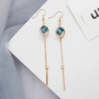 2020 trend simulation pearl long earrings female white round pearl wedding pendant earrings fashion korean jewelry earring