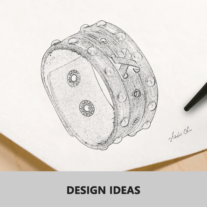 Женский Мужской Браслет из натуральной кожи широкий браслет на запястье с