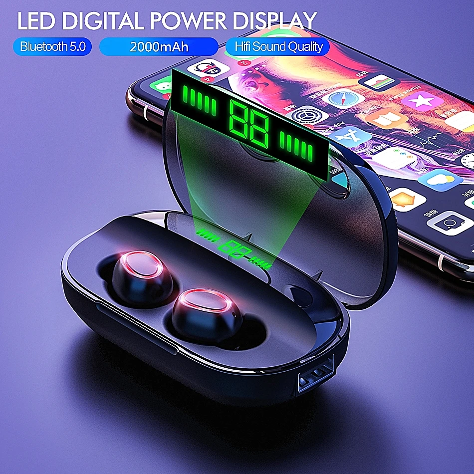 Беспроводные bluetooth-наушники ROCK HD с объемным стерео шумоподавлением, игровая гарнитура с микрофоном, водонепроницаемые наушники