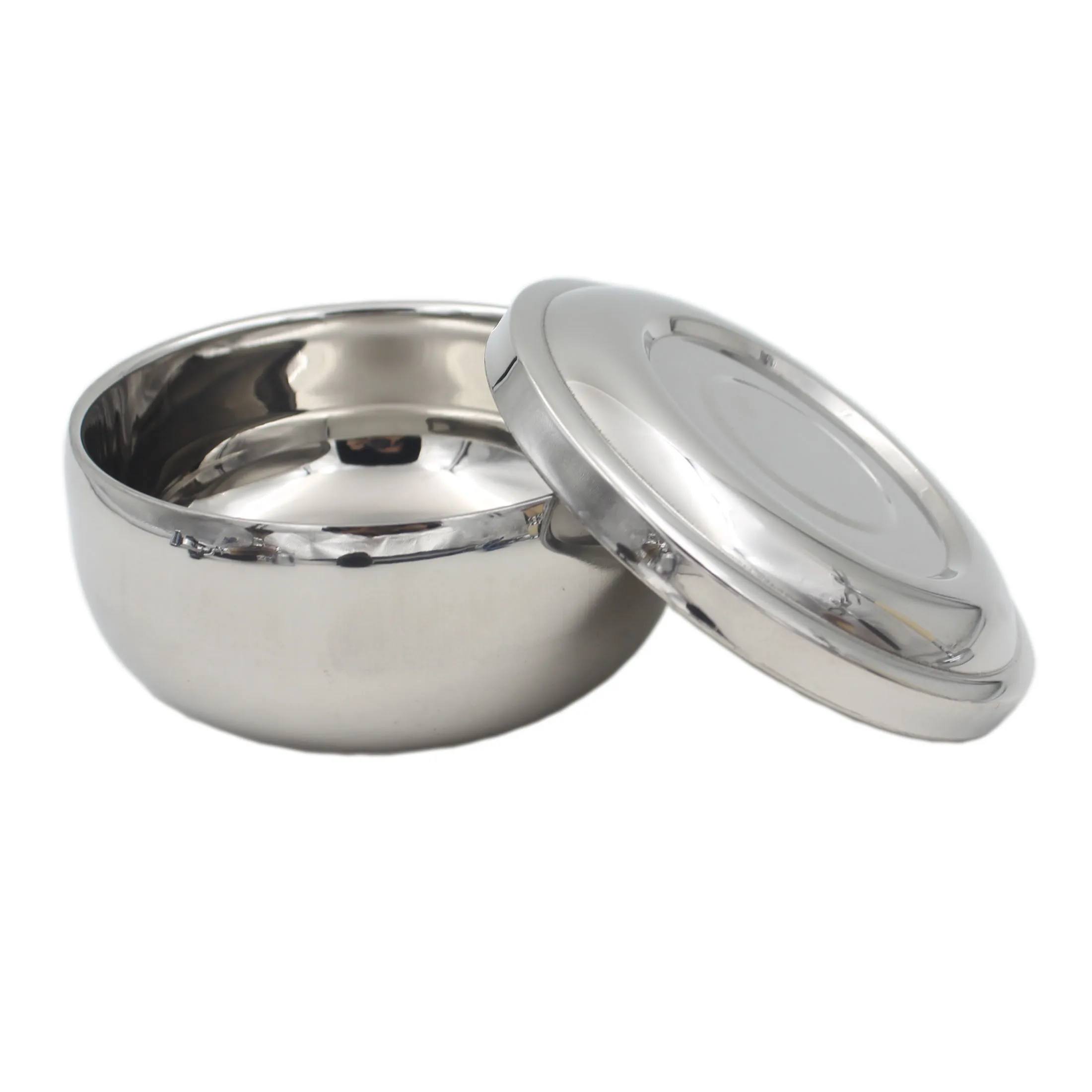 Двойная подставка для бритвы с лезвием из нержавеющей стали классической чаши