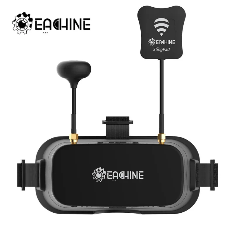 Eachine-gafas varifocales de 5,8G con DVR en HD y FPV, visor varifocal de 40 canales y 5,8 G, FPV, DVR en HD, v&iacute;deo de 900x600 de 3 pulgadas, auriculares con bater&iacute;a incorporada-0