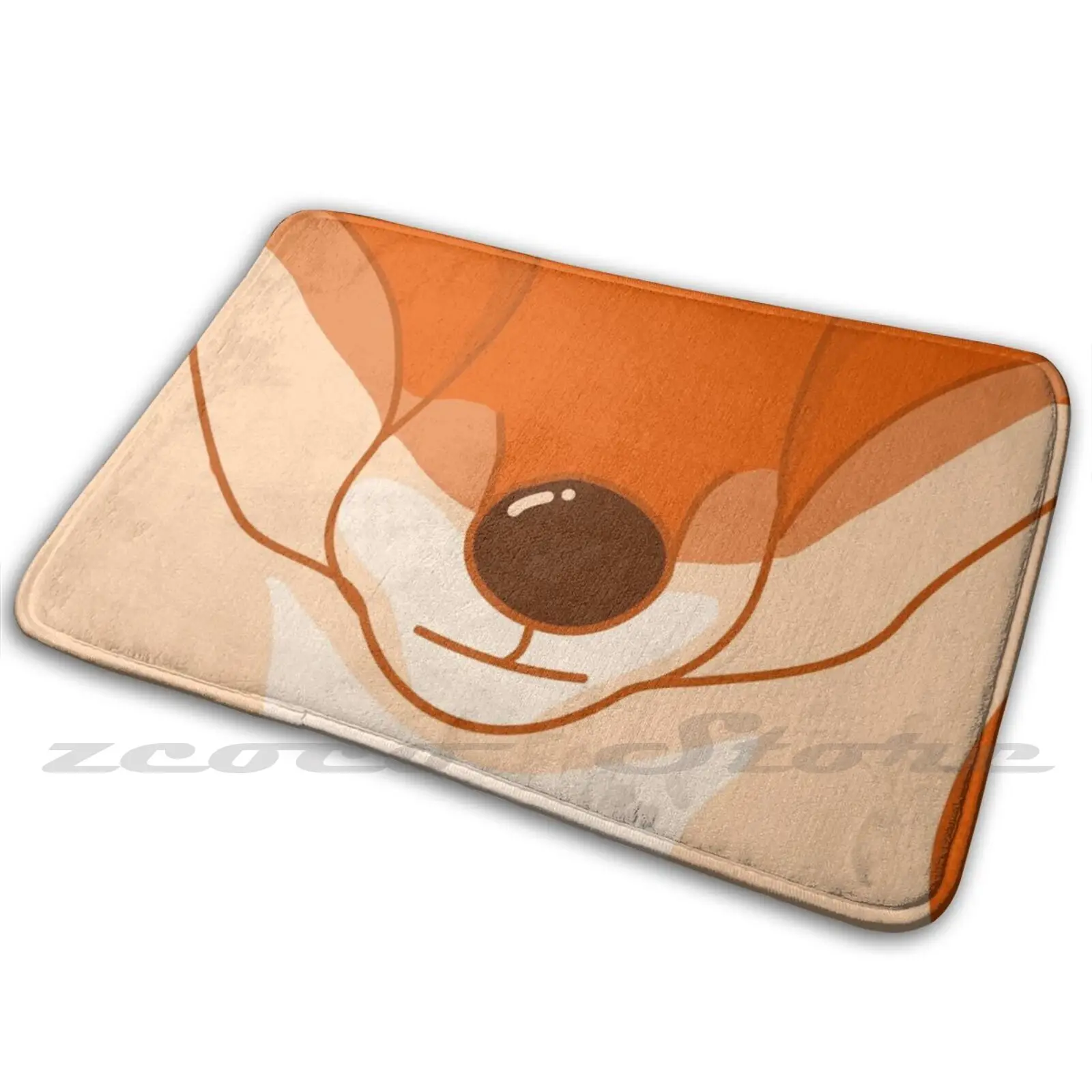 Коврик с изображением Красной лисы нескользящий коврик для впитывания воды на