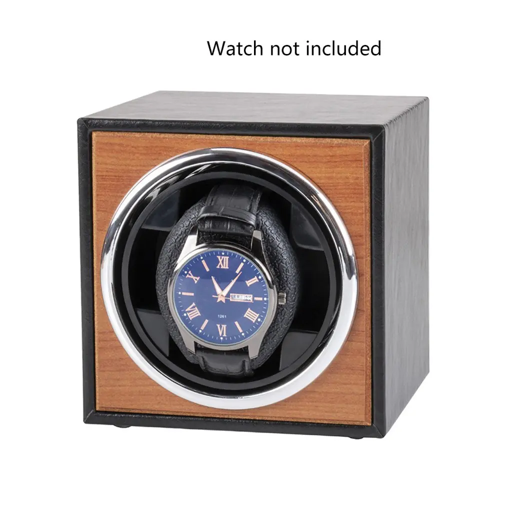 USB Питание черный механические часы коробка с подзаводом чехол мотор шейкер мини