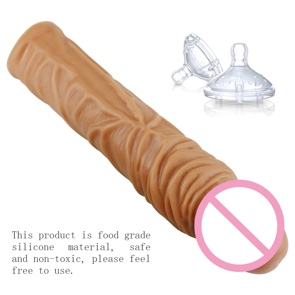 Длинный/короткий реалистичный презерватив многоразовые насадки на пенис