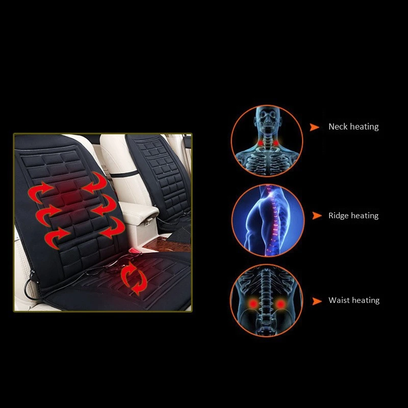 12V Универсальное автомобильное переднее сиденье с подогревом Горячая зима