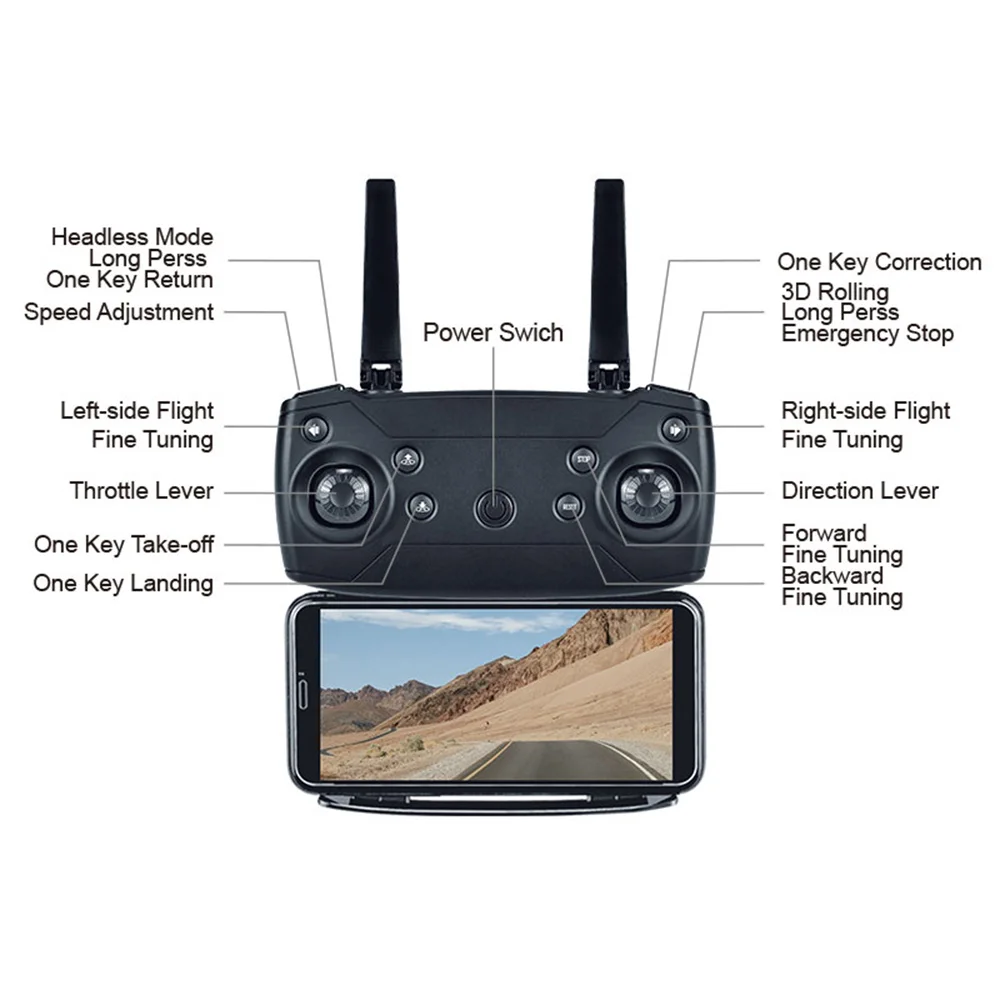 

Folding Drone With 4k/1080P/720P/480P HD Aerial Photography Smart One Key Return Remote Control Aircraft Quadcopter 2020 New