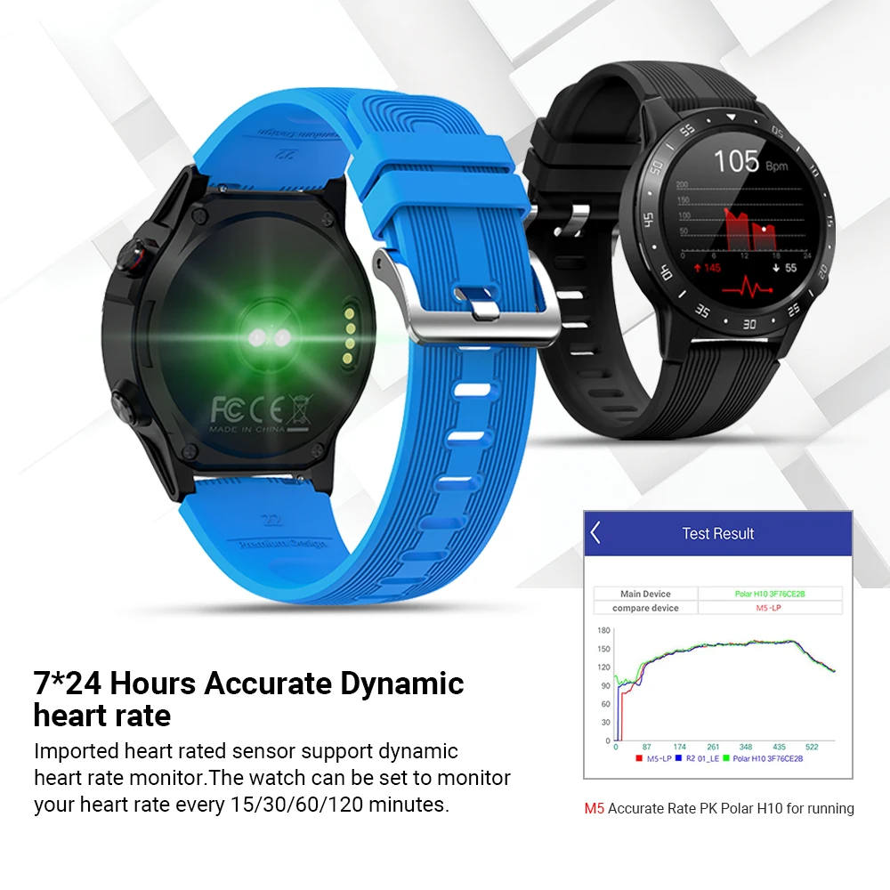 

M5 Smart Watch Smartwatch GPS Women Men Compass Barometer Bluetooth Call Outdoor Sport Fitness Tracker Heart Rate Bracelet