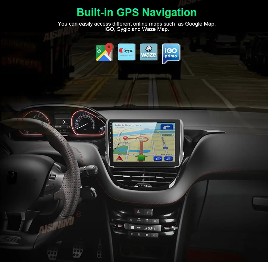 AISINIMI Android 11 8 ram + 128 ROM автомобильный Dvd-плеер для FORD Focus 2007-2010 автомобильная