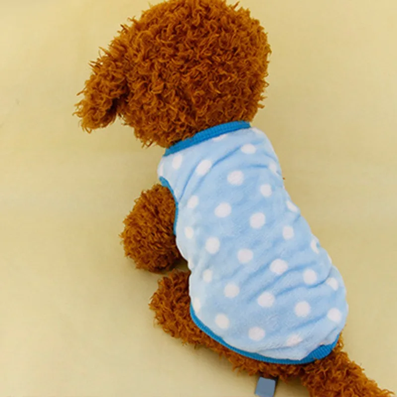 Зимний флисовый жилет для маленьких собак милые свитеры щенков и котят пальто