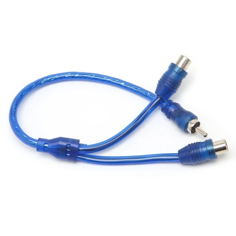 

Car MP3 Audio RCA 1 Male to 2 Female Y Splitter Cable Adapter Cord E7CA