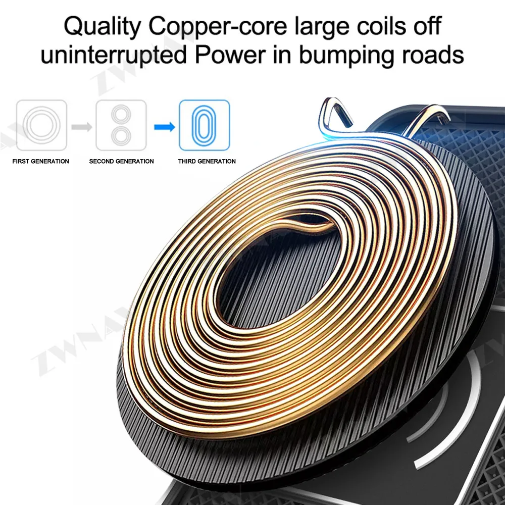 

QI Car Intelligent fast wireless charger for Audi A3 2016 2017 2018 Intelligent Infrared Fast Wireless Charging Car Phone Holder