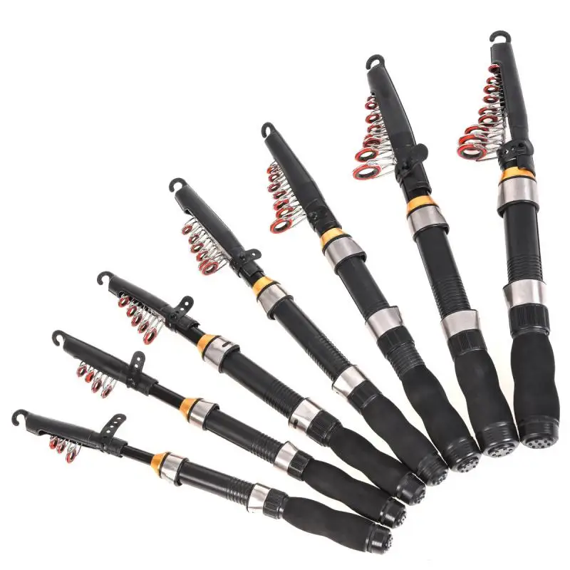 

NEW Telescopic Fishing Rod Carbon Fiber Fishing Pole Portable Lure-Spinning Ultralight Ultra Firm Outdoor Freshwater Fishing Rod