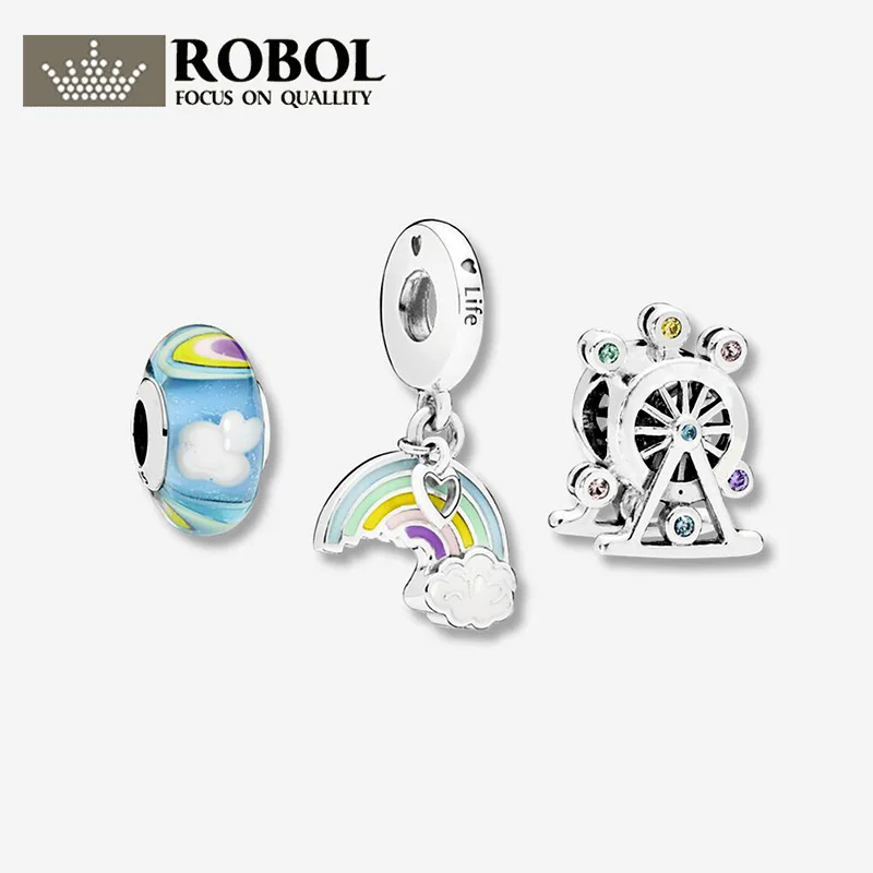 

Classic High Quality Original 925 Sterling Silver Charm Bead Pendant Accessories Handmade, Simple and Stylish, Free Shipping