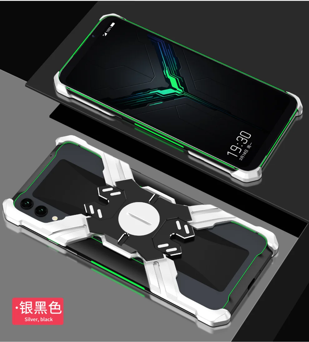 Герой Marvel элементы Алюминиевый металлический бампер чехол для Xiaomi Black Shark 2/Helo тонкий жесткий защитный бампер для телефона