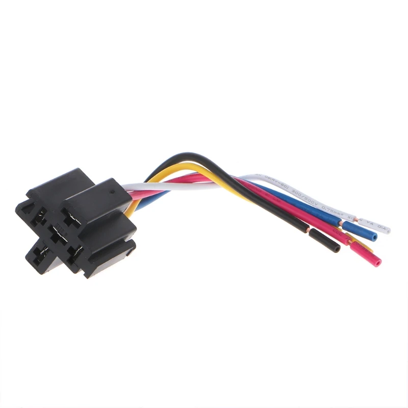 Предварительно проводной 5 Pin релейный монтажный базовый держатель гнезда 12V 24V