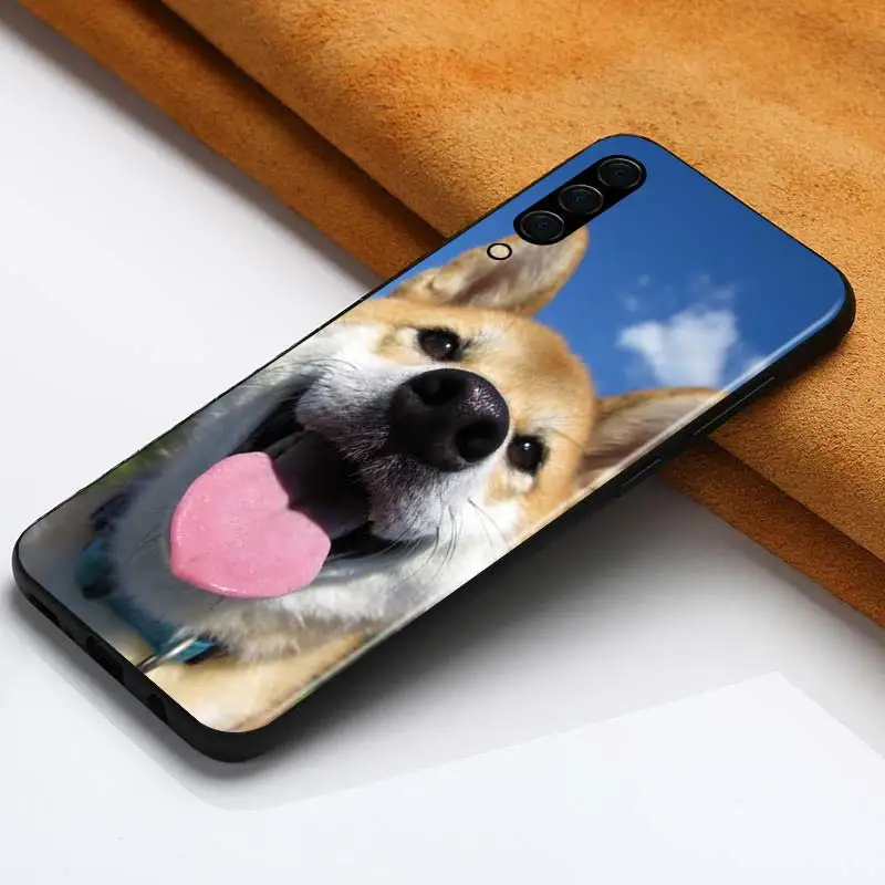 

Cute bulldog cat for Samsung Galaxy A90 A80 A70 A60 A50 M60 M40 A20E A2Core A10S A10E Silicon Soft Black Phone Case