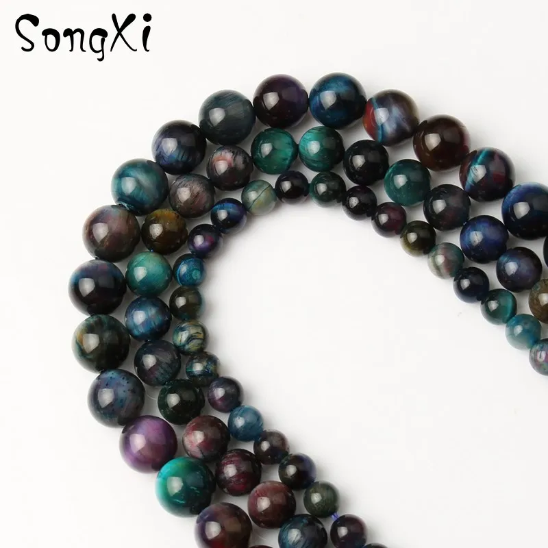 Бусины Из Натурального Коричневого тигрового глаза 6/8/10 мм | Украшения и