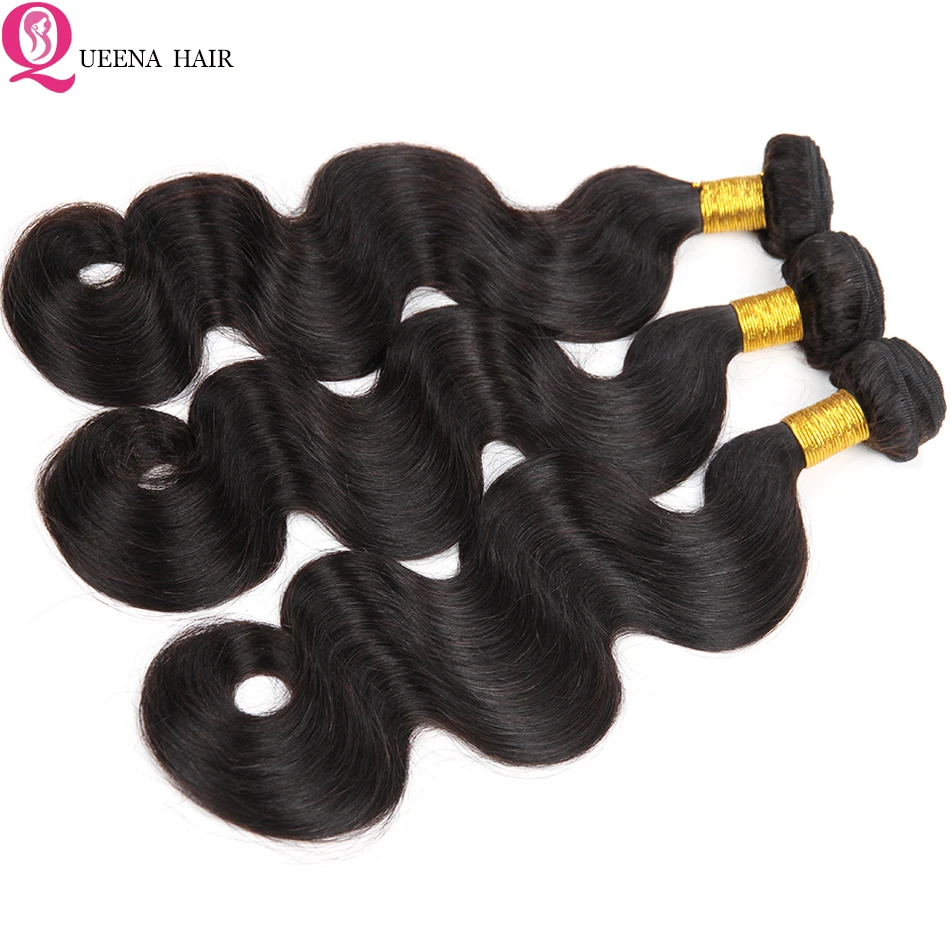 Queena волосы 13x6 фронтальные с пряди бразильские человеческие объемные волнистые